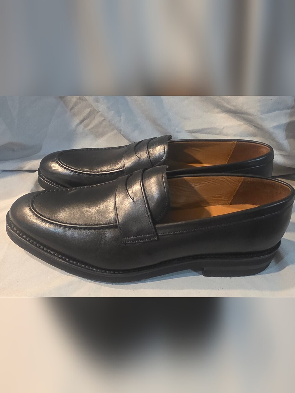 Allen Edmonds Damon Penny Loafer Black Men Size 11.5D NWOB Defects